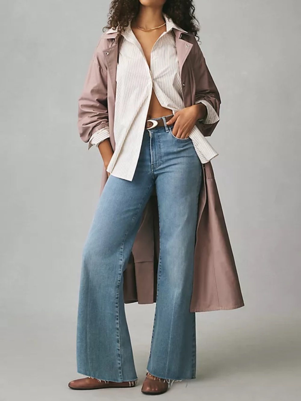 FRAME Le Slim Palazzo High-Rise Wide-Leg Jeans size 26 NWOT